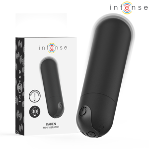 INTENSE – KAREN MINI VIBRATÓRIO BULLET RECARREGÁVEL PRETO