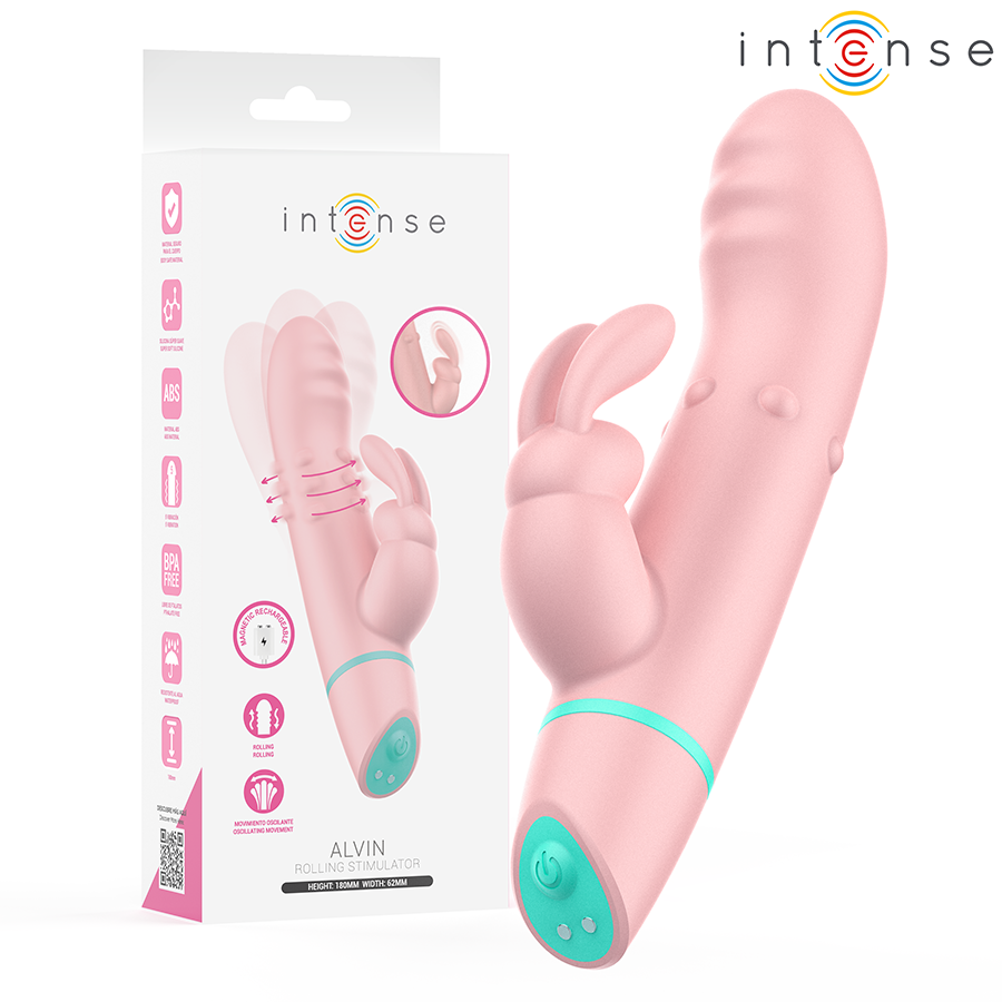 Mercadox INTENSE - ALVIN RABBIT STIMULATOR & ROLLING VIBRATOR + OSCILANTE