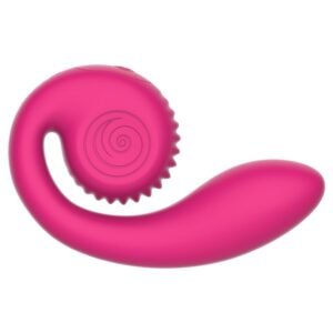 SNAIL VIBE – GIZI LITE VIBRADOR ROSA DUPLO PARA PONTO G E CLITÓRIS