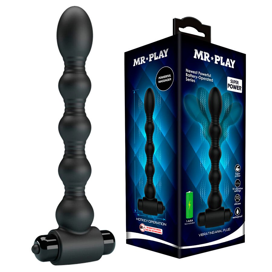Mercadox MR PLAY - MASSAGEADOR DE PLUG ANAL VIBRATÓRIO