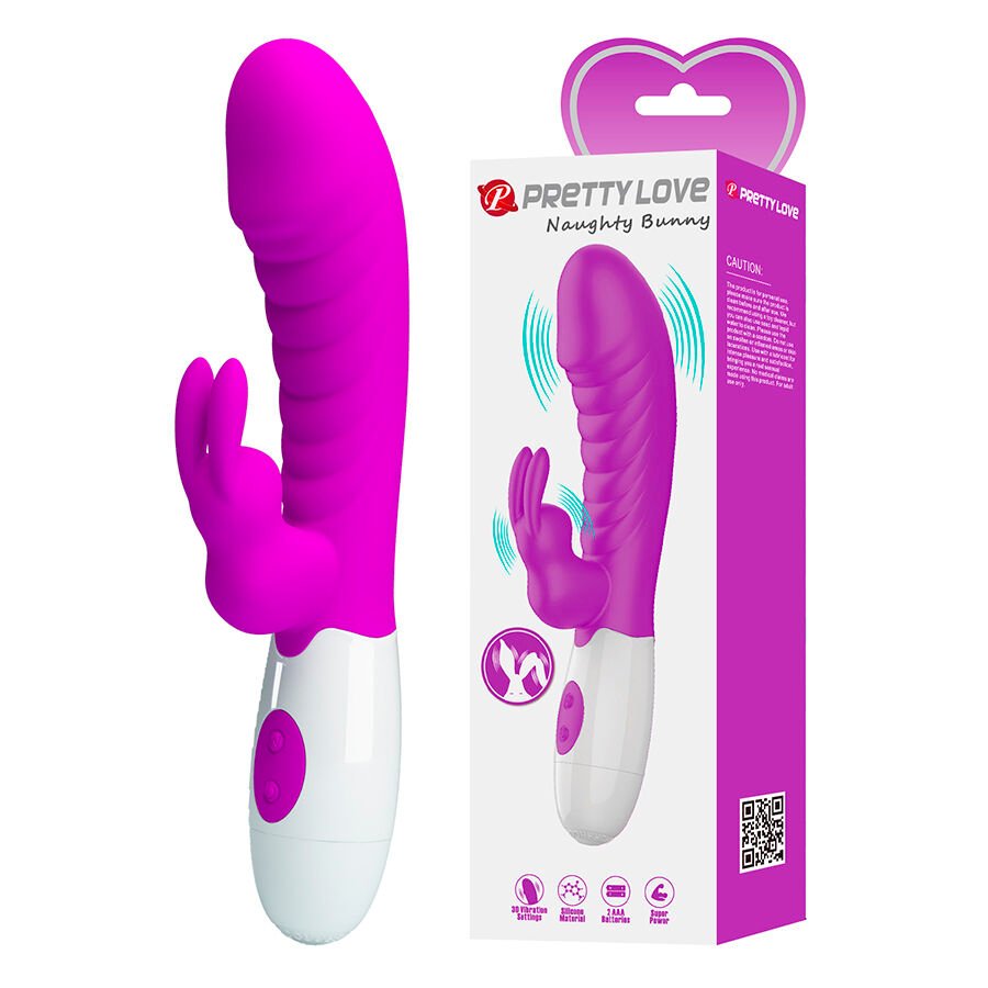 Mercadox PRETTY LOVE - NAUGHTY VIBRADOR ROXO BUNNY