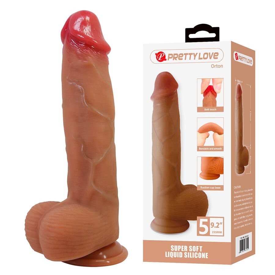 Mercadox PRETTY LOVE - ORTON DILDO REALISTA COM VENTOSA 23