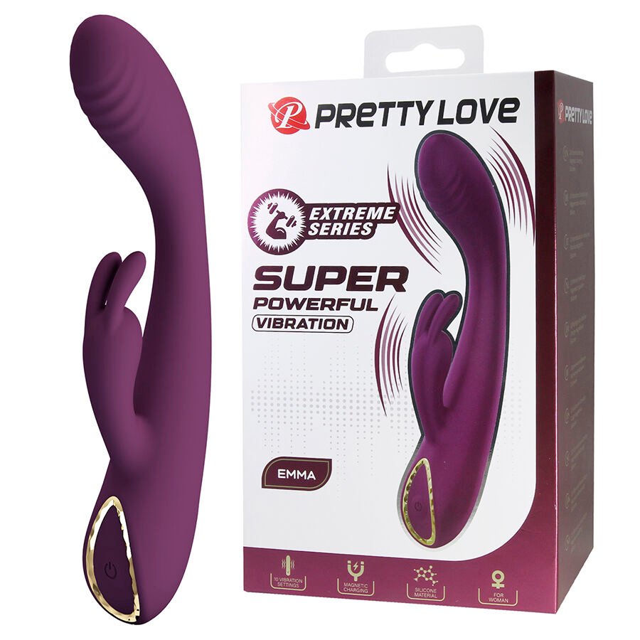 Mercadox PRETTY LOVE - EMMA VIBRADOR ROXO RABBIT COM ESTIMULADOR