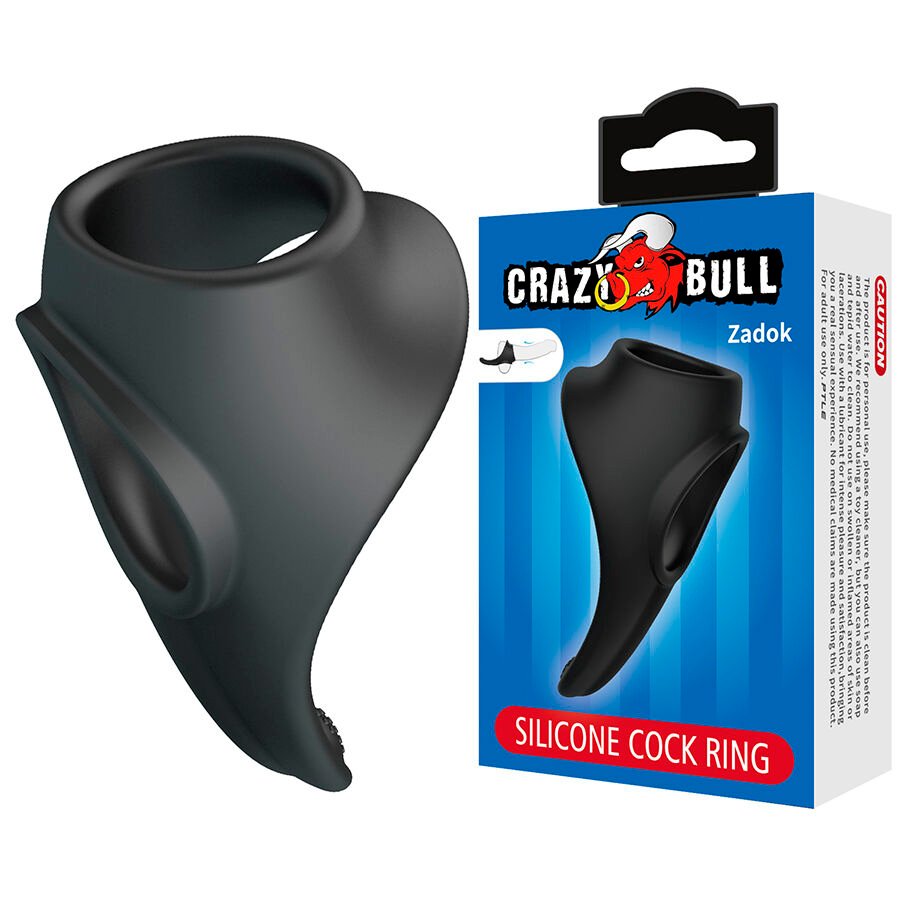 Mercadox CRAZY BULL - ZADOK ANEL ERGONÔMICO COM ESTIMULADOR PERINEAL