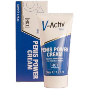 HOT – CREME PARA POTÊNCIA PENIANA V-ACTIV PARA HOMENS 50 ML