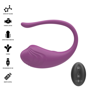 INTENSE – OVO VIBRATÓRIO ROXO OLIVIA COM CONTROLE REMOTO