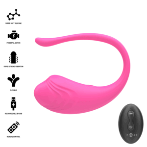 INTENSE – OVO VIBRATÓRIO ROSA OLIVIA COM CONTROLE REMOTO