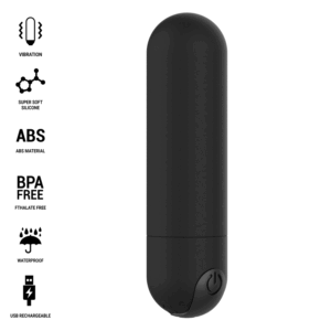 INTENSE – KAREN MINI VIBRATÓRIO BULLET RECARREGÁVEL PRETO