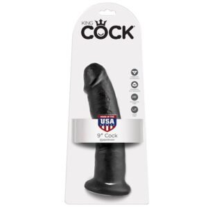 KING COCK – 9 DILDO PRETO 22.9 CM