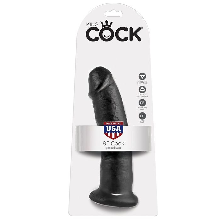 Mercadox KING COCK - 9 DILDO PRETO 22.9 CM