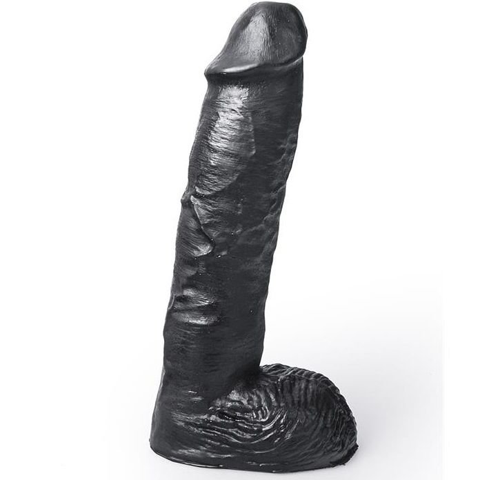 Mercadox HUNG SYSTEM - DILDO REALÍSTICO PRETO COR MICKEY 24 CM