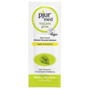 PJUR – MED VEGAN GLIDE LUBRIFICANTE  BASE DE GUA 2 ML