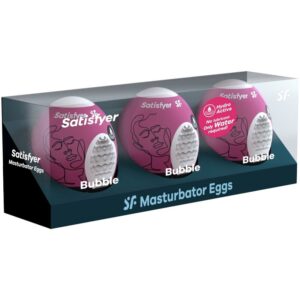 SATISFYER – 3 OVOS MASTURBADOR BUBBLE