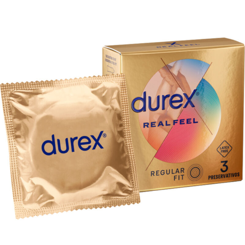 Mercadox DUREX - PRESERVATIVOS REAL FEEL 3 UNIDADES
