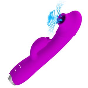 PRETTY LOVE – REGINA VIBRADOR RECARREGÁVEL – GEL DE SUCÇÃO ROXO