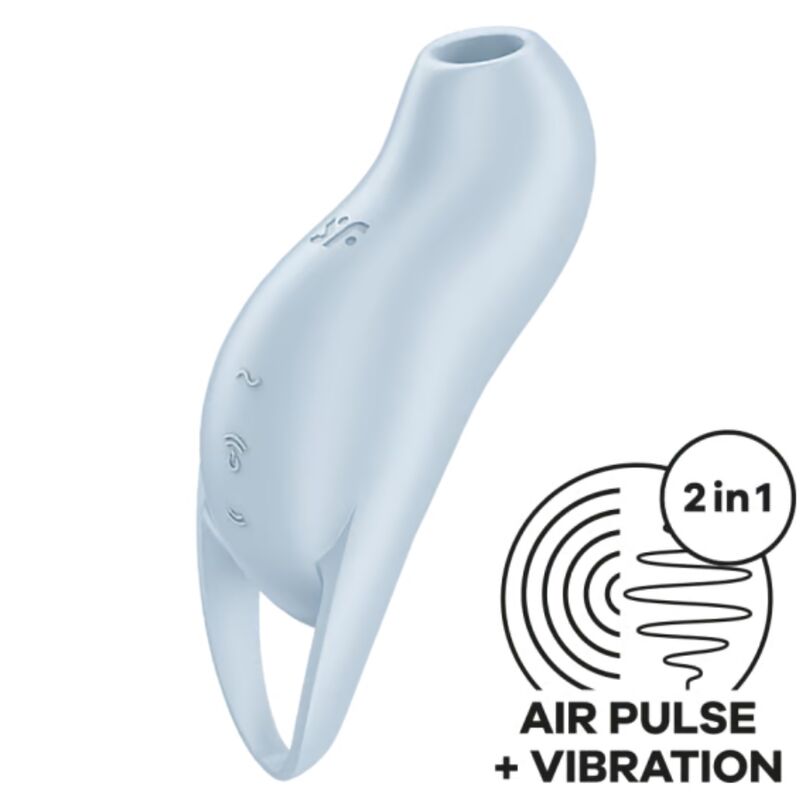Mercadox SATISFYER - POCKET PRO 1 ESTIMULADOR DE CLITÓRIS AZUL CLARO