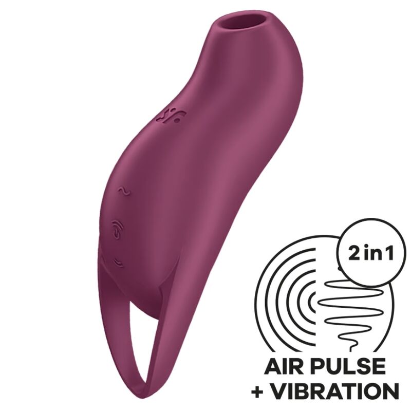 Mercadox SATISFYER - POCKET PRO 1 ESTIMULADOR DE CLITÓRIS GARNET