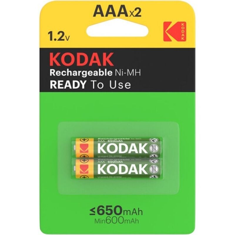 Mercadox KODAK - BATERIA RECARREGÁVEL HR03 AAA 650mAh BLISTER*2