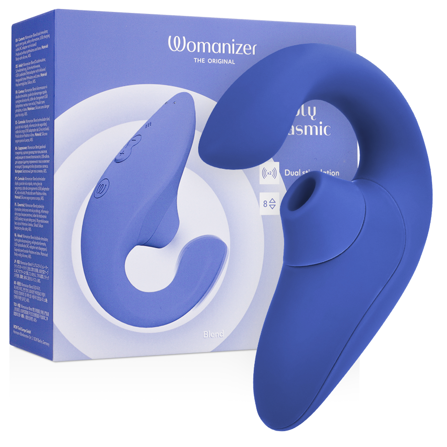 Mercadox WOMANIZER - VIBRADOR ESTIMULADOR BLEND RABBIT AZUL VIBRANTE
