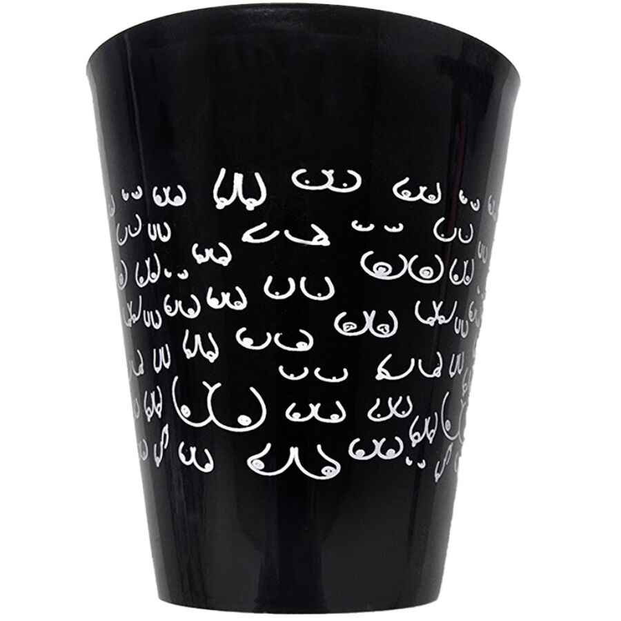 Mercadox DIABLO PICANTE - COPO PRETO 500 ML COM SEIOS BRANCOS