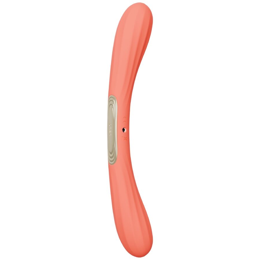Mercadox LELO - BOOMERANG VIBRADOR DE PONTA DUPLA VERMELHO CORAL