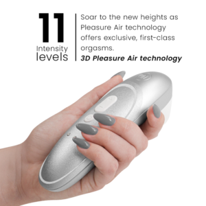 WOMANIZER – PRO VIBRANT CLITORIAL STIMULATOR CINZA PRATEADO