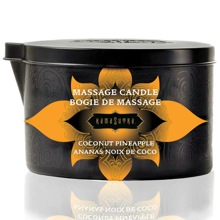 Mercadox KAMASUTRA - VELA DE MASSAGEM COCO E ABACAXI 170GR