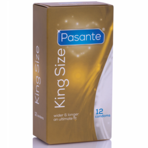 PASANTE – DE PRESERVATIVOS KING MS LONGO E LARGURA 12 UNIDADES