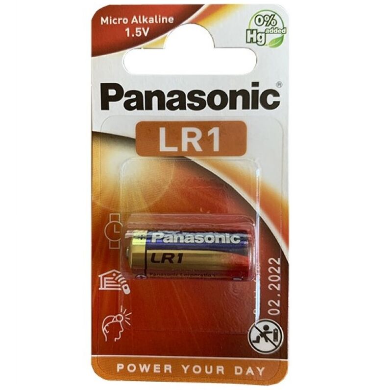 Mercadox PANASONIC - BATERIA ALCALINA LR1 1.5V BLISTER 1 UNIDADE