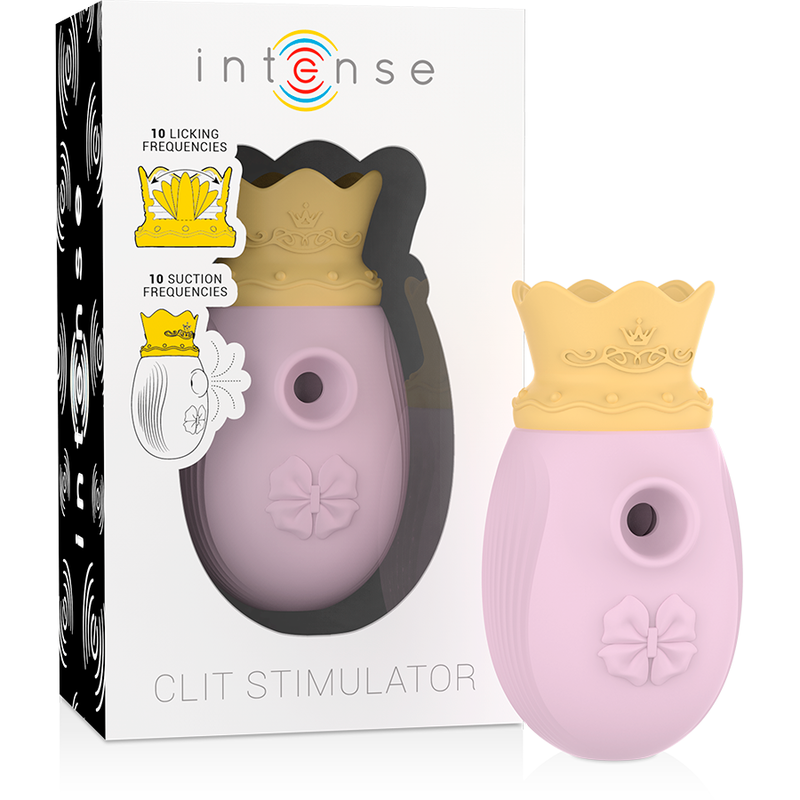 Mercadox INTENSE - ESTIMULADOR DE CLITÓRIS 10 MODOS DE SUCÇÃO E LAMBER - ROSA