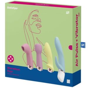 SATISFYER – MARVELOUS FOUR CONJUNTO VIBRADOR E PULSO DE AR