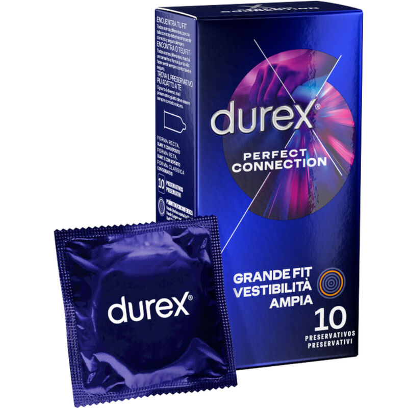 Mercadox DUREX - CONEXÃO PERFEITA LUBRIFICAÇÃO EXTRA DE SILICONE 10 UNIDADES