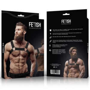 FETISH SUBMISSIVE ATTITUDE – ARNÊS ESPORTIVO DE NEOPRENE AJUSTVEL PARA HOMENS