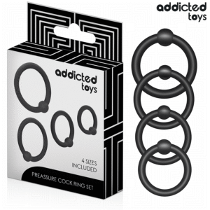 ADDICTED TOYS – CONJUNTO DE ANÉIS DE SILICONE DE PRESSÃO