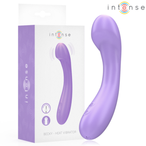 INTENSE – VIBRADOR BECKY 19 CM AQUECÍVEL 7 VIBRAÇÕES ROXO