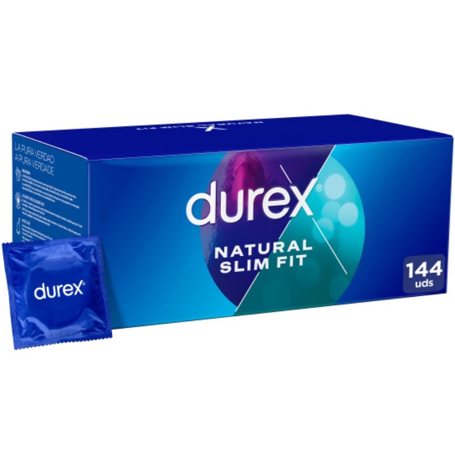 Mercadox DUREX - NATURAL SLIM FIT BÁSICO 144 UNIDADES