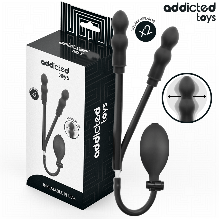 Mercadox ADDICTED TOYS - PLUG ANAL DUPLO INFLÁVEL MODELO 1
