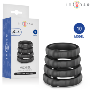 INTENSE – MICHIEL CONJUNTO DE 4 ANÉIS PENIANOS MODELO 10