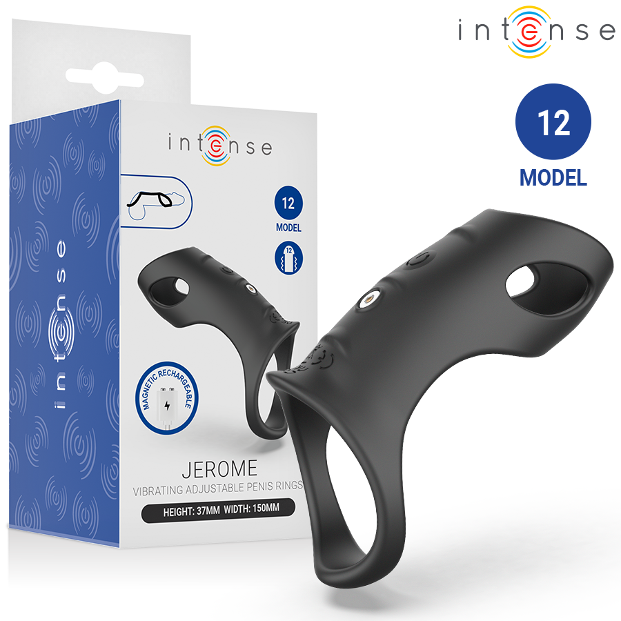 Mercadox INTENSE - JEROME ANEL PENIANO VIBRATÓRIO AJUSTÁVEL MODELO 12