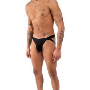 BURN – 011 CUECA JOCKSTRAP DUPLA PRETA TAMANHO XL