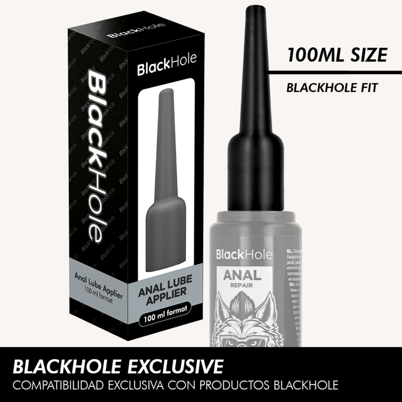Mercadox BLACK HOLE - APLICADOR DE LUBRIFICANTE ANAL TAMANHO G 100 ML