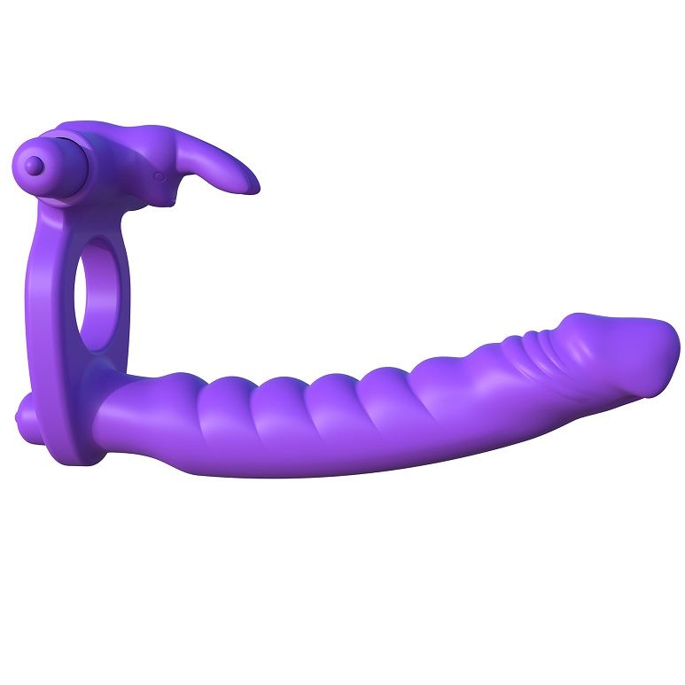 Mercadox FANTASY C-RINGZ - SILICONE DOUBLE VIBRATOR COELHO