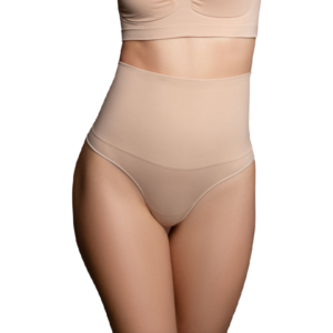BYE-BRA – CINTO SEM EMENDA ESTILO TANGA BEIGE TAMANHO M