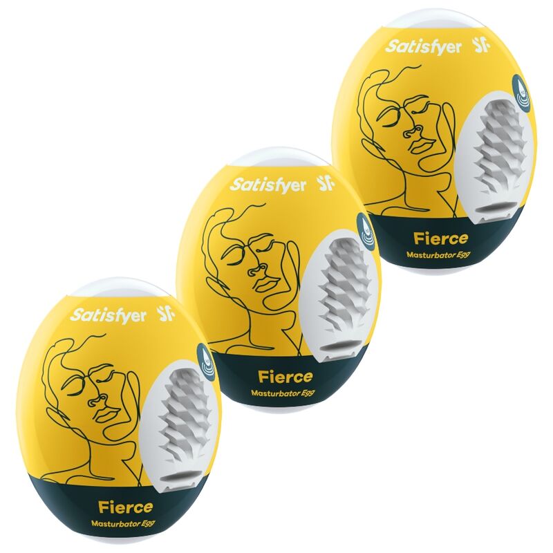 Mercadox SATISFYER - 3 OVOS MASTURBADORES FIERCE