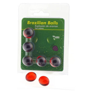 TALOKA – 5 BOLAS BRASILEIRAS GEL ÍNTIMO DE MORANGO