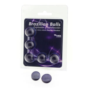 TALOKA – 5 BOLAS BRASILEIRAS GEL EMOCIONANTE EFEITO VIBRATÓRIO ELÉTRICO
