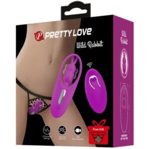 PRETTY LOVE – ESTIMULADOR DE COELHO SELVAGEM PARA CALAS COM CONTROLE REMOTO LILAC