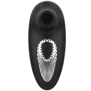 BLACK&SILVER – DRAKE DELUXE SUCKING VIBE SILICONE RECARREGÁVEL PRETO