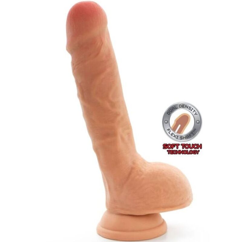 Mercadox GET REAL - DILDO DE DUAL DENSIDADE PELE DE BOLAS DE 18 CM