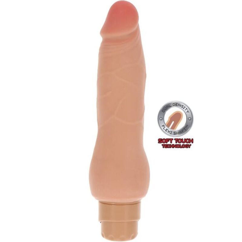 Mercadox GET REAL - PELE VIBRADOR LISO DE DUAL DENSIDADE